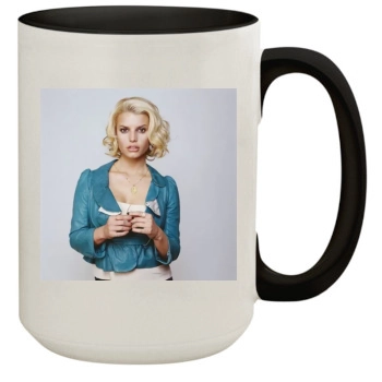 Jessica Simpson 15oz Colored Inner & Handle Mug