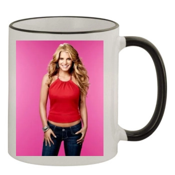 Jessica Simpson 11oz Colored Rim & Handle Mug