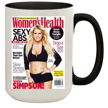 Jessica Simpson 15oz Colored Inner & Handle Mug