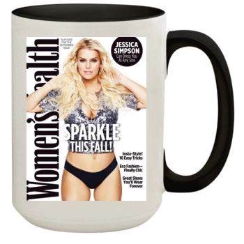 Jessica Simpson 15oz Colored Inner & Handle Mug