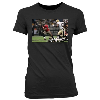 Tampa Bay Buccaneers Women's Junior Cut Crewneck T-Shirt