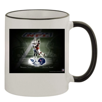 Tennessee Titans 11oz Colored Rim & Handle Mug