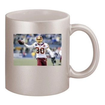 Washington Redskins 11oz Metallic Silver Mug