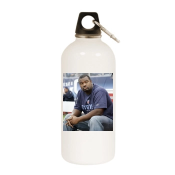 Washington Redskins White Water Bottle With Carabiner