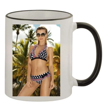 Joanna Krupa 11oz Colored Rim & Handle Mug