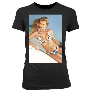 Joanna Krupa Women's Junior Cut Crewneck T-Shirt