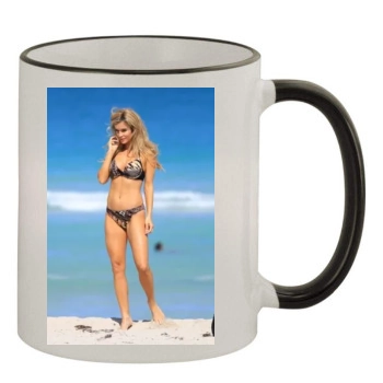 Joanna Krupa 11oz Colored Rim & Handle Mug