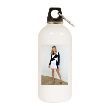 Joanna Krupa White Water Bottle With Carabiner