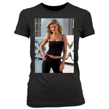 Joanna Krupa Women's Junior Cut Crewneck T-Shirt