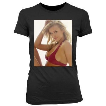 Joanna Krupa Women's Junior Cut Crewneck T-Shirt