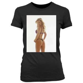 Joanna Krupa Women's Junior Cut Crewneck T-Shirt