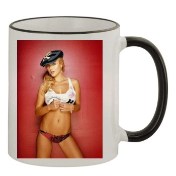 Joanna Krupa 11oz Colored Rim & Handle Mug