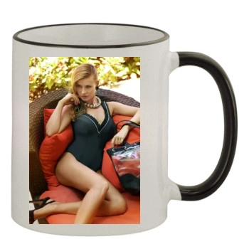 Joanna Krupa 11oz Colored Rim & Handle Mug