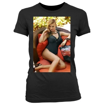 Joanna Krupa Women's Junior Cut Crewneck T-Shirt