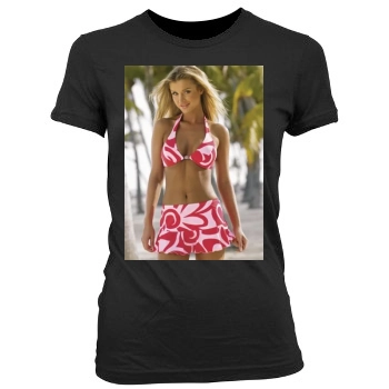 Joanna Krupa Women's Junior Cut Crewneck T-Shirt