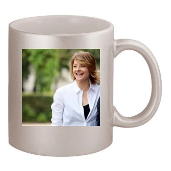 Jodie Foster 11oz Metallic Silver Mug