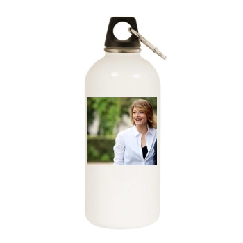 Jodie Foster White Water Bottle With Carabiner