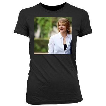 Jodie Foster Women's Junior Cut Crewneck T-Shirt