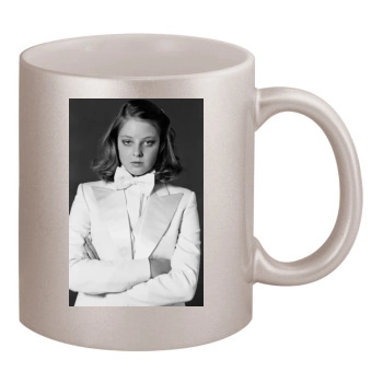 Jodie Foster 11oz Metallic Silver Mug