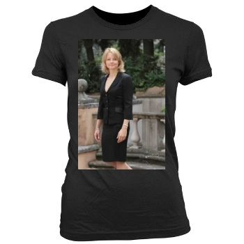 Jodie Foster Women's Junior Cut Crewneck T-Shirt