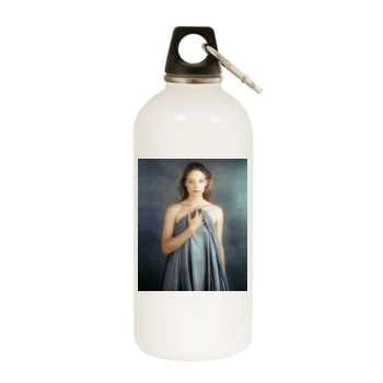 Jodie Foster White Water Bottle With Carabiner