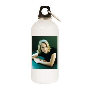 Jodie Foster White Water Bottle With Carabiner