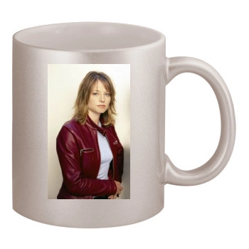 Jodie Foster 11oz Metallic Silver Mug