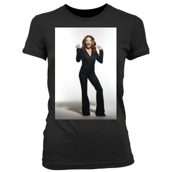 Jodie Foster Women's Junior Cut Crewneck T-Shirt