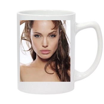 Angelina Jolie 14oz White Statesman Mug