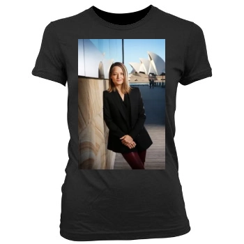 Jodie Foster Women's Junior Cut Crewneck T-Shirt