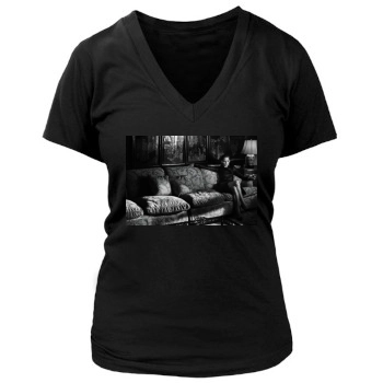 Jodie Foster Women's Deep V-Neck TShirt