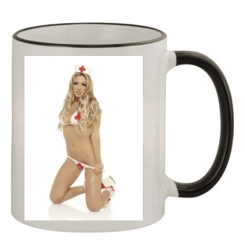 Jodie Marsh 11oz Colored Rim & Handle Mug