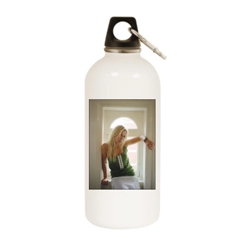 Jodie Marsh White Water Bottle With Carabiner