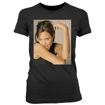 Angelina Jolie Women's Junior Cut Crewneck T-Shirt