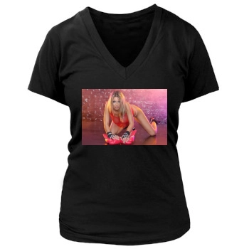 Jodie Marsh Women's Deep V-Neck TShirt