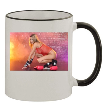 Jodie Marsh 11oz Colored Rim & Handle Mug