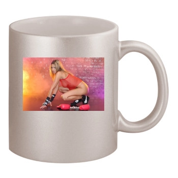 Jodie Marsh 11oz Metallic Silver Mug