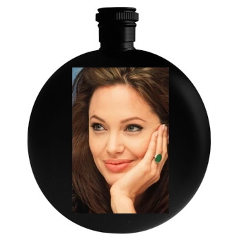 Angelina Jolie Round Flask