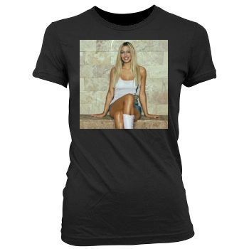 Jodie Marsh Women's Junior Cut Crewneck T-Shirt