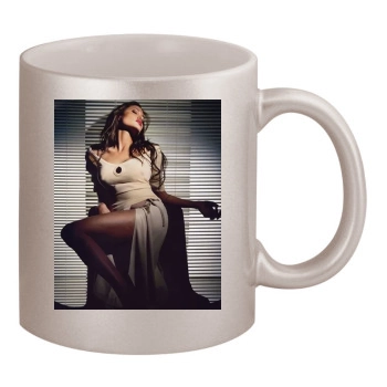 Angelina Jolie 11oz Metallic Silver Mug