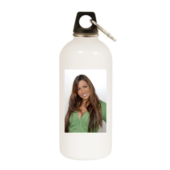 Jodie Marsh White Water Bottle With Carabiner