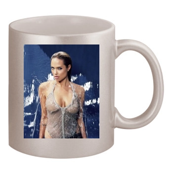 Angelina Jolie 11oz Metallic Silver Mug