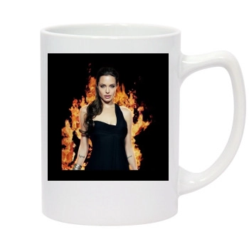 Angelina Jolie 14oz White Statesman Mug