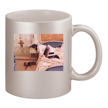 Angelina Jolie 11oz Metallic Silver Mug