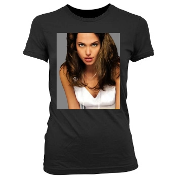 Angelina Jolie Women's Junior Cut Crewneck T-Shirt