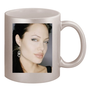 Angelina Jolie 11oz Metallic Silver Mug