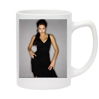 Angelina Jolie 14oz White Statesman Mug