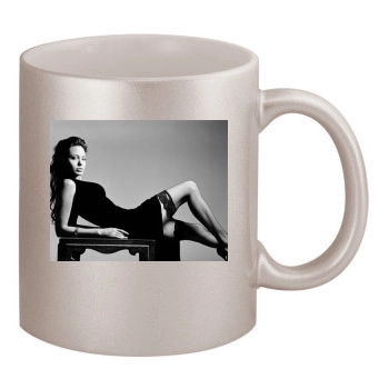 Angelina Jolie 11oz Metallic Silver Mug