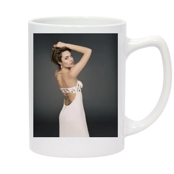 Angelina Jolie 14oz White Statesman Mug