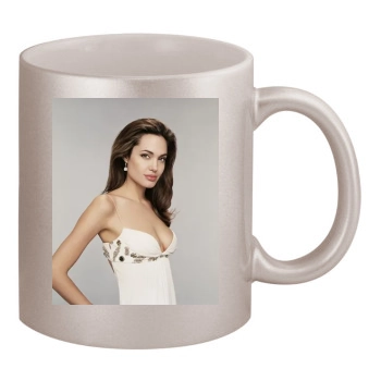 Angelina Jolie 11oz Metallic Silver Mug